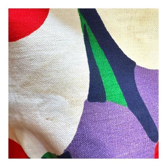 Vtg Concord Fabrics Retro Flower Power Floral Print Hippie Print Boho Kitsch SEE - Picture 7 of 7